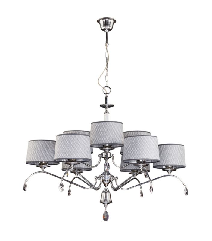 Żyrandol Jupiter EGIDA chromowany szary 9xE27x20W IP20 wym:100x100x100cm - 1 szt.