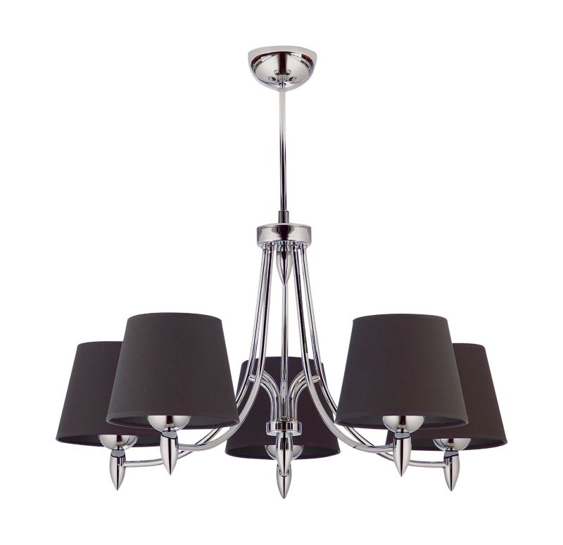 Żyrandol Jupiter GALAXY chromowano-grafitowy 5xE27x20W IP20 wym:60x70x70cm - 1 szt.