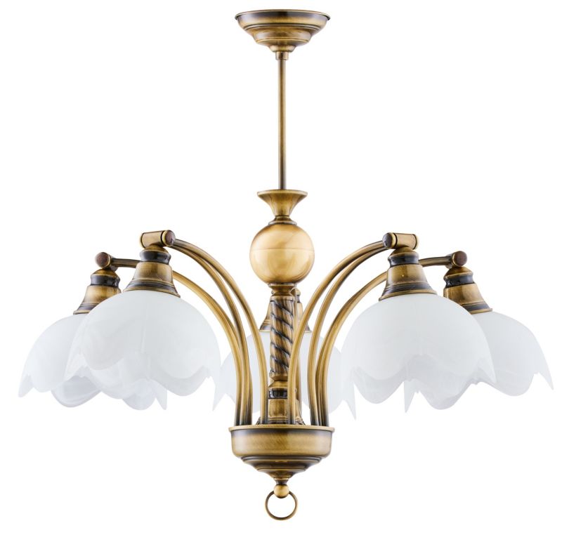 Żyrandol Jupiter JUPITER mosiądz 5xE27x20W IP20 wym:60x67x67cm - 1 szt.
