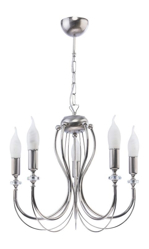 Żyrandol Jupiter MELANI srebrny 5xE14x15W IP20 wym:68x48x48cm - 1 szt.