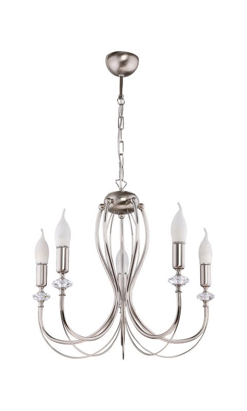 Żyrandol Jupiter MELODY nikiel 5xE14x15W IP20 wym:88x52x52cm - 1 szt.