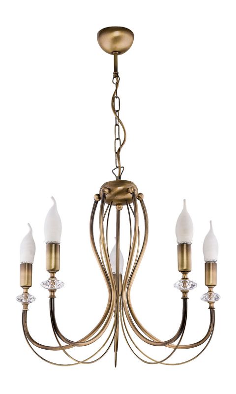 Żyrandol Jupiter MELODY stare złoto 5xE14x15W IP20 wym:88x52x52cm - 1 szt.