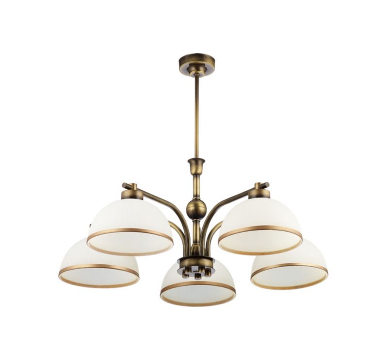Żyrandol Jupiter MONTANA mosiądz 5xE27x20W IP20 wym:55x68x68cm - 1 szt.