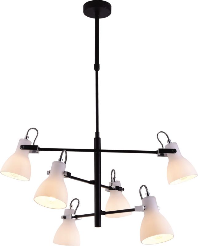 Żyrandol Kaja Kanti 5979 czarno-biały industrialny 6xE14 x 25W 1 szt.