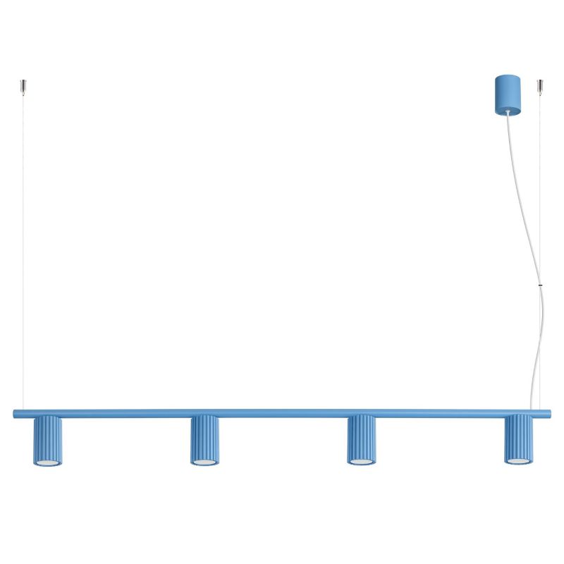 Żyrandol KARBON 4 błękitna Sollux Lighting 1 szt.