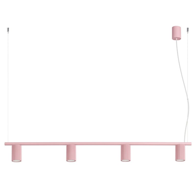 Żyrandol KARBON 4 różowa Sollux Lighting 1 szt.