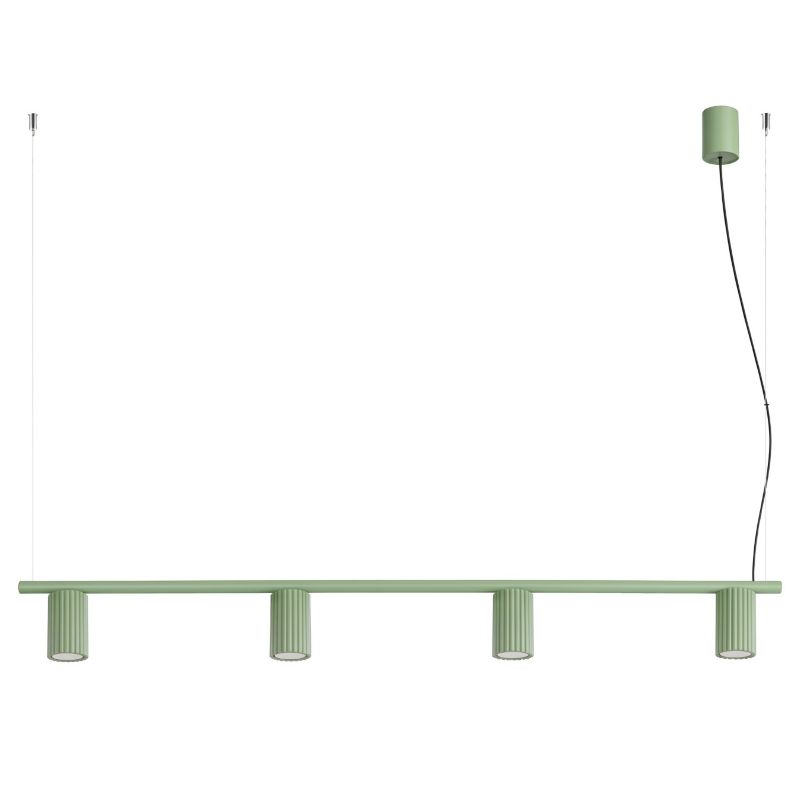Żyrandol KARBON 4 szałwiowa Sollux Lighting 1 szt.