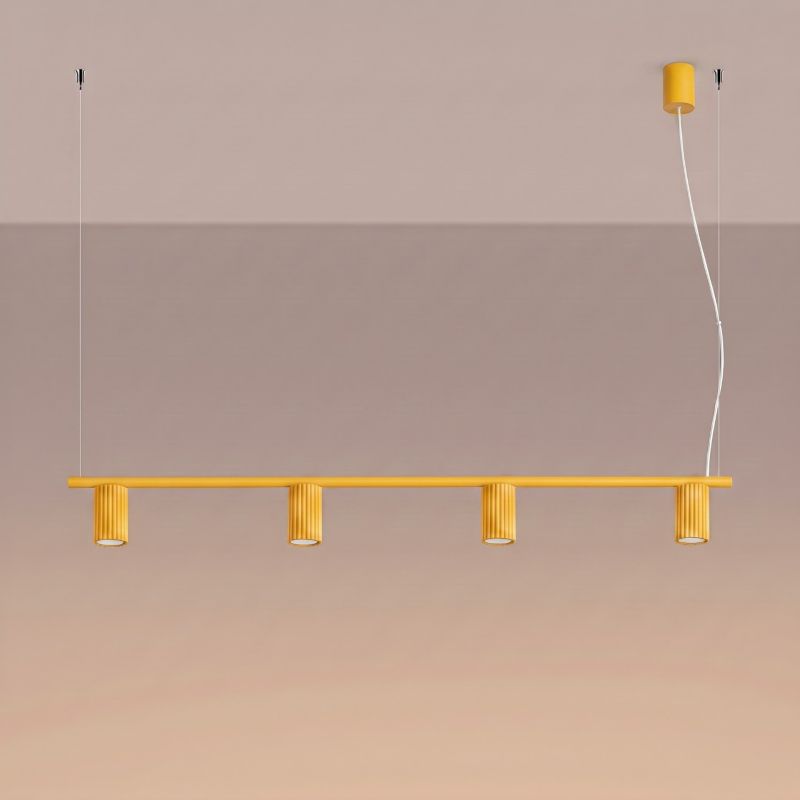 Żyrandol KARBON 4 żółta Sollux Lighting 1 szt.