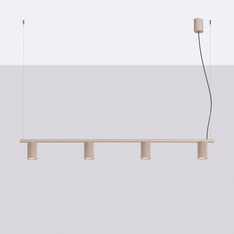 Żyrandol KARBON 4 taupe Sollux Lighting 1 szt.
