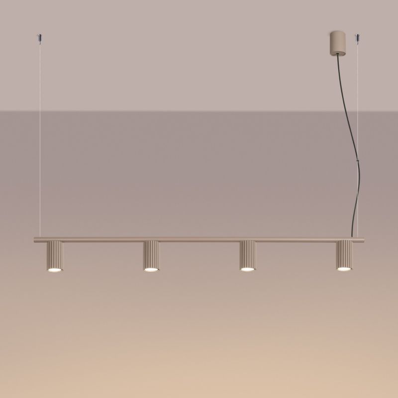 Żyrandol KARBON 4 taupe Sollux Lighting 1 szt.