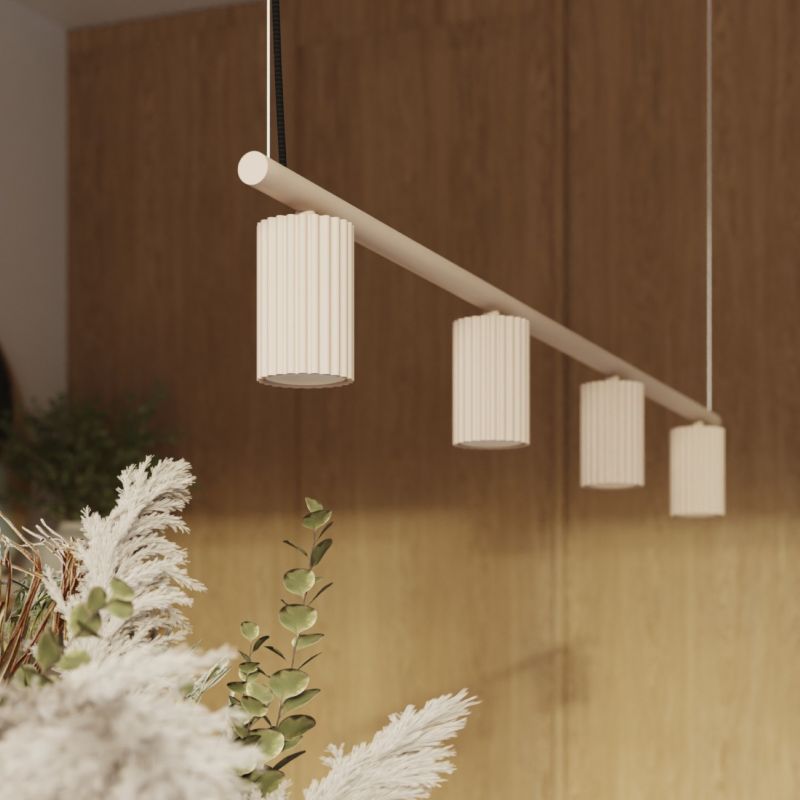 Żyrandol KARBON 4 taupe Sollux Lighting 1 szt.
