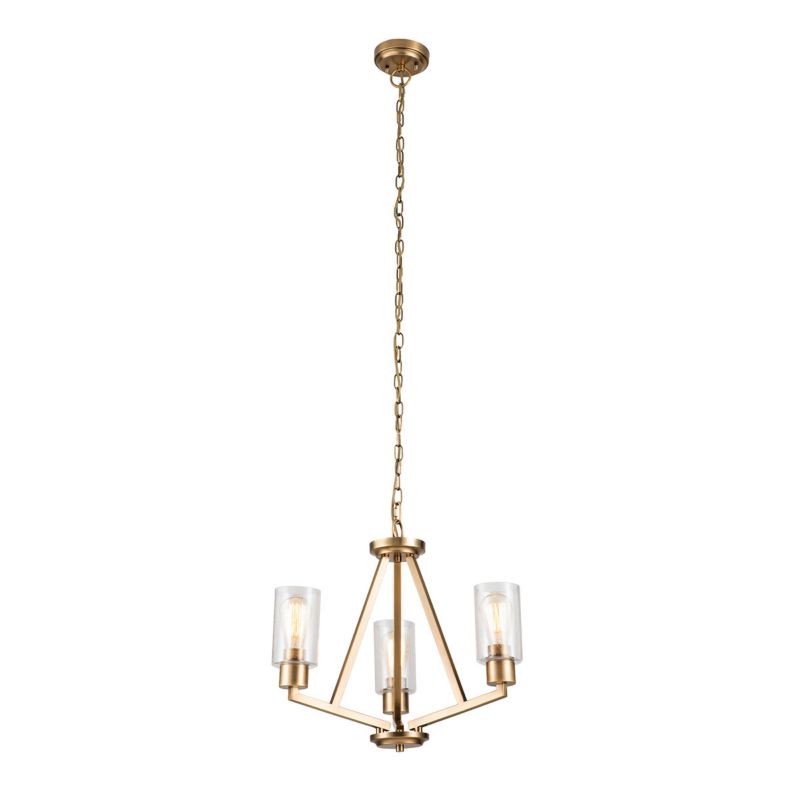 Żyrandol Kichler Deryn naturalny mosiądz  3 x E27 x 60W IP20 wym: 247,1 x 55,8 x 55,8 cm - 1 szt.