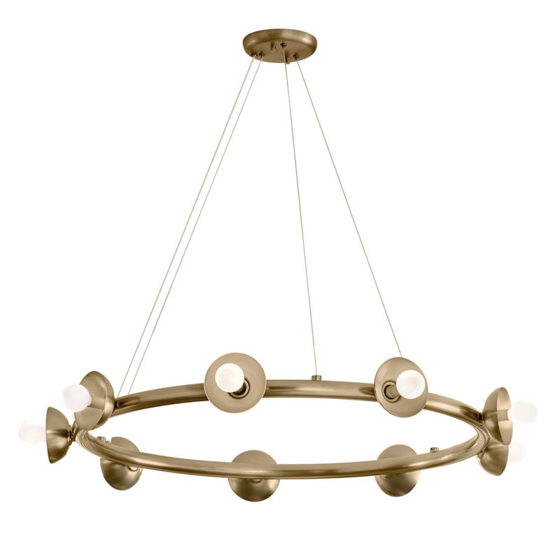 Żyrandol Kichler Palta szampański brąz  9 x E14 x 40W IP20 wym: 185,5 x 87,6 x 87,6 cm - 1 szt.
