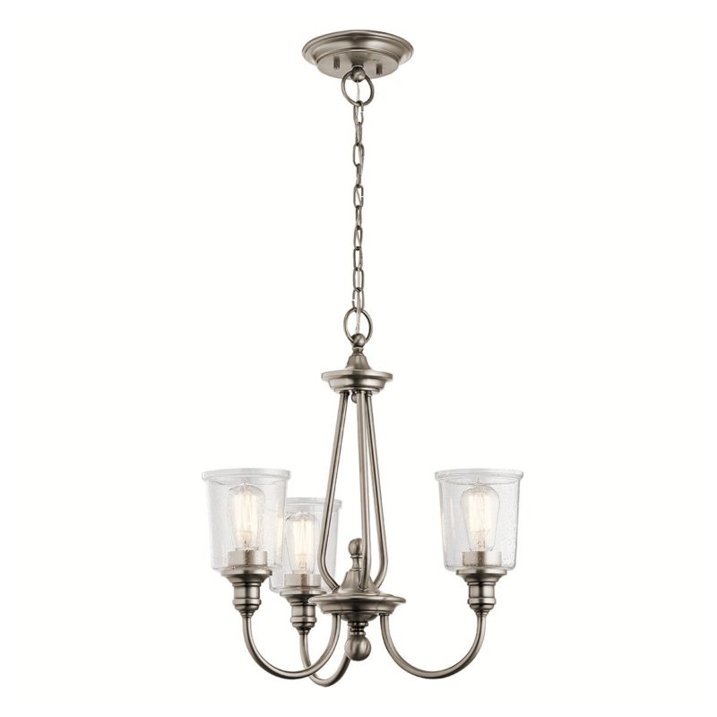 Żyrandol Kichler Waverly klasyczny pewter styl klasyczny 3 x E27 x 60W IP20 wym: 257,5 x 56 x 56 cm - 1 szt.