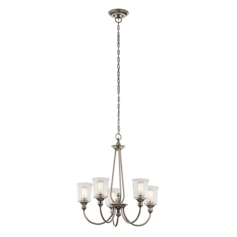 Żyrandol Kichler Waverly klasyczny pewter styl klasyczny 5 x E27 x 60W IP20 wym: 269,5 x 66 x 66 cm - 1 szt.