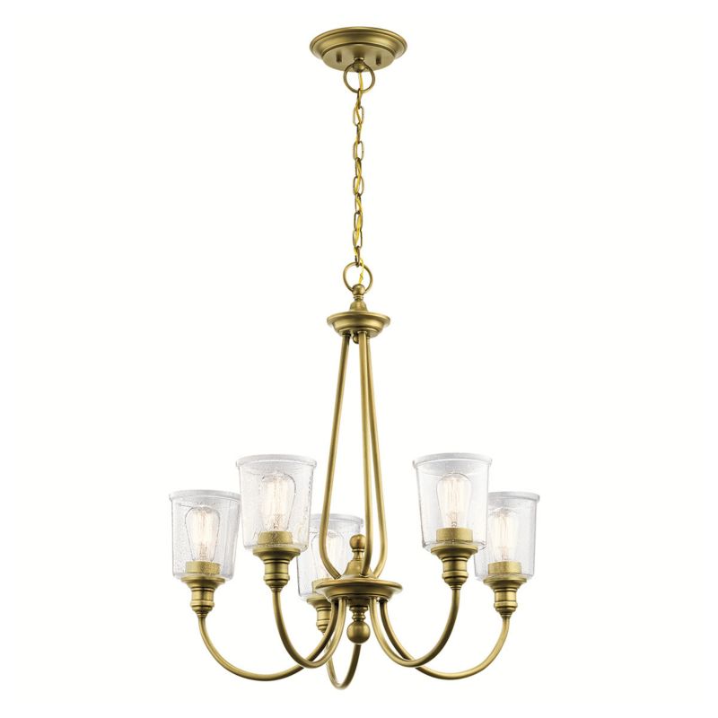 Żyrandol Kichler Waverly naturalny mosiądz  5 x E27 x 60W IP20 wym: 269,5 x 66 x 66 cm - 1 szt.