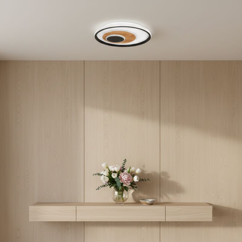 Żyrandol lampa sufitowa LED XUDO 29W 40cm Biały neutralny 4000K Czarny 1 szt.