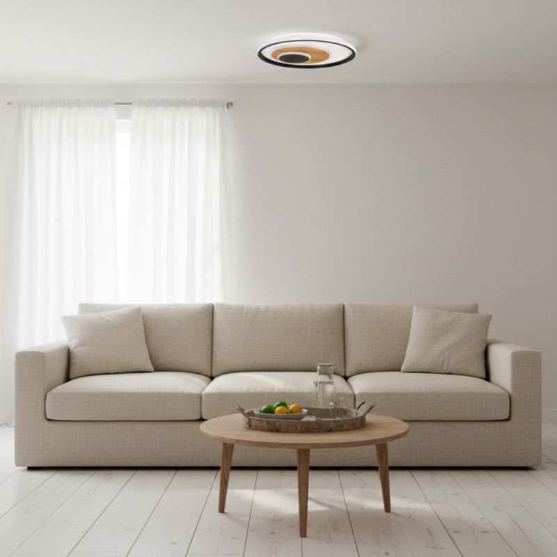 Żyrandol lampa sufitowa LED XUDO 29W 40cm Biały neutralny 4000K Czarny 1 szt.