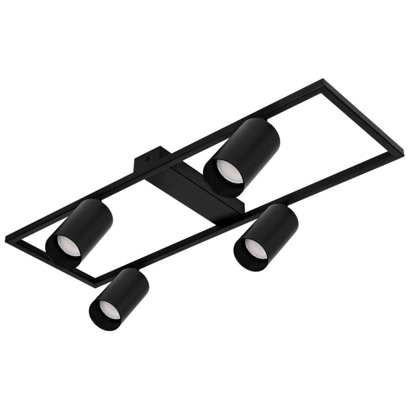 Żyrandol lampa sufitowa MasterLED Bumo 4x GU10 LED 60cm oprawa wisząca ruchoma czarny 1 szt.
