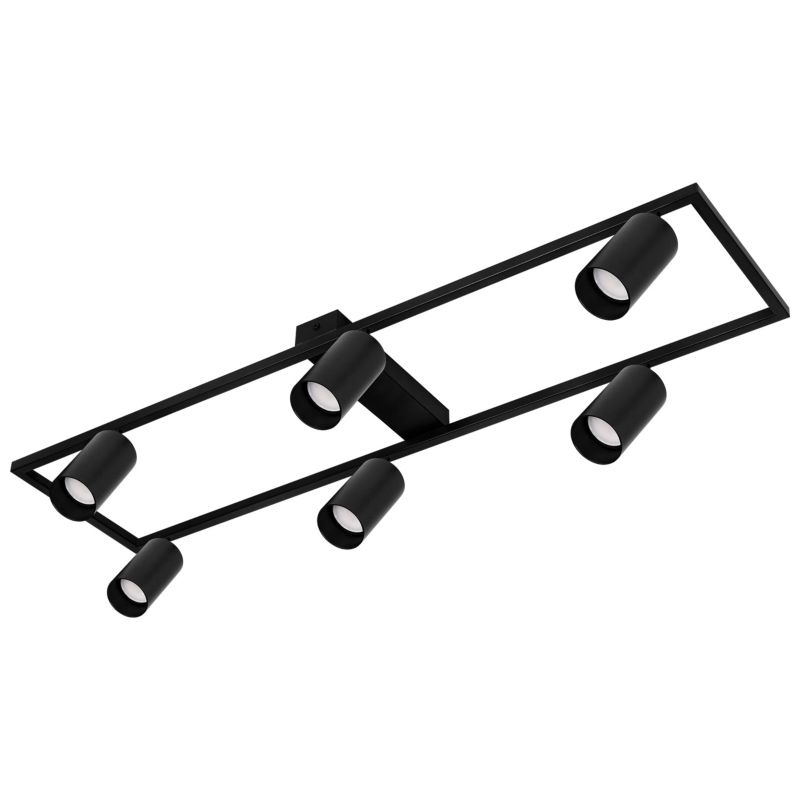 Żyrandol lampa sufitowa MasterLED Bumo 6x GU10 LED 60cm oprawa wisząca ruchoma czarny 1 szt.