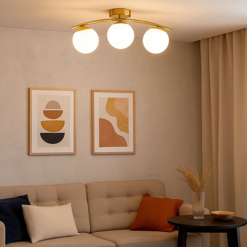Żyrandol LED E27  MasterLED Bali E27 potrójny lampa wisząca 51 cm złoty 1 szt.