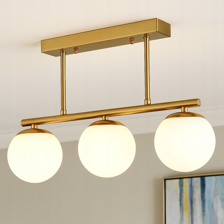 Żyrandol LED MasterLED Bali E27 potrójny lampa wisząca 47 cm IP20 złoty 1 szt.
