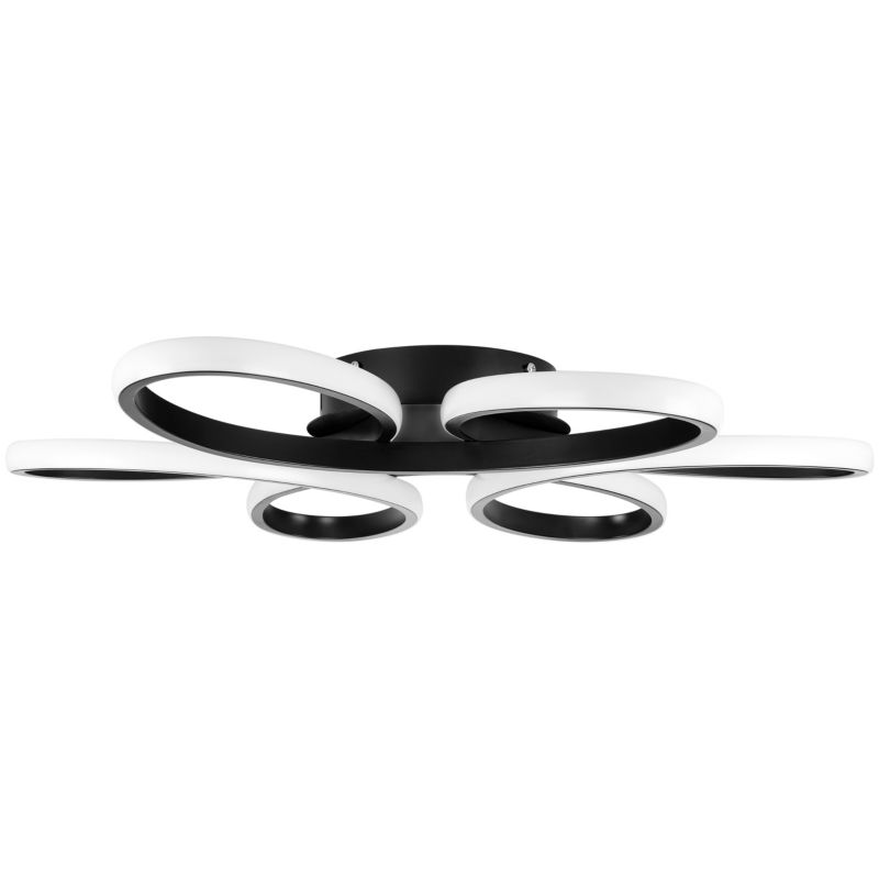 Żyrandol LED MasterLED Galaxis Virgo 58cm 77W 3000/4000/6500K regulowana barwa z pilotem czarny 1 szt.