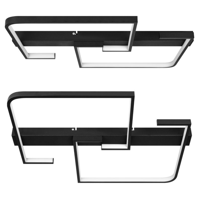 Żyrandol LED MasterLED Moris 62x50 cm 29W lampa sufitowa loft 3CCT DIP czarny 1 szt.