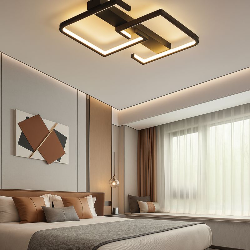 Żyrandol LED MasterLED Moris 62x50 cm 29W lampa sufitowa loft 3CCT DIP czarny 1 szt.