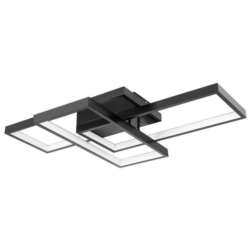 Żyrandol LED MasterLED Orion 72W 56x37x8 cm IP20 3000K-6500K regulacja barwy i ściemniania czarny 1 szt.