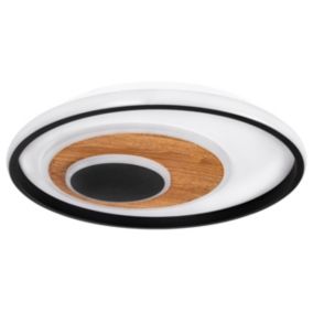 Żyrandol LED XUDO 29W 40cm Biały neutralny 4000K Czarny 1 szt.
