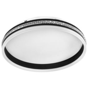 Żyrandol LED XUDO 48W 50cm Biały neutralny 4000K Czarny 1 szt.