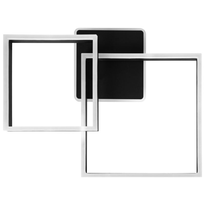 Żyrandol LED XUDO 55W 65x50cm Biały Neutralny 4000K Czarny 1 szt.