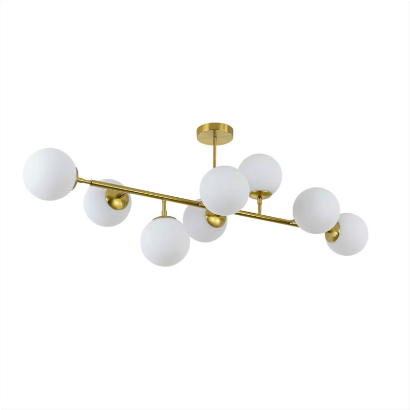 Żyrandol Light Prestige Dorado 0928 złoto-biały 124 cm szerokości 8xE14 x 40W 1 szt.