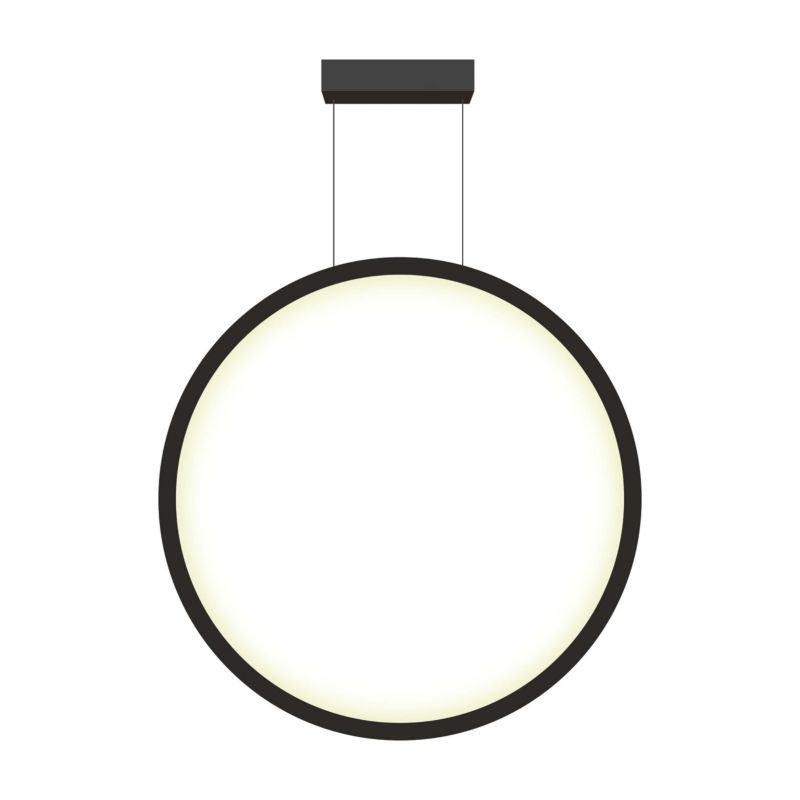 Żyrandol Light Prestige Mirror czarny wym: 150 x 90 x 2 cm wbudowany LED 50W 1 szt.