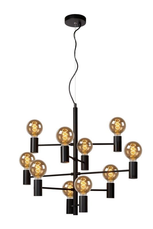 Żyrandol Lucide Leanne 1101 czarny szerokość 75 cm 10xE27 x 60W 1 szt.