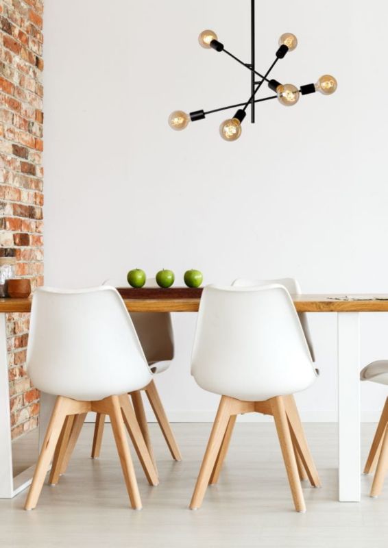 Żyrandol Lucide Lester 1033 czarny szerokość 59 cm 6xE27 x 60W 1 szt.