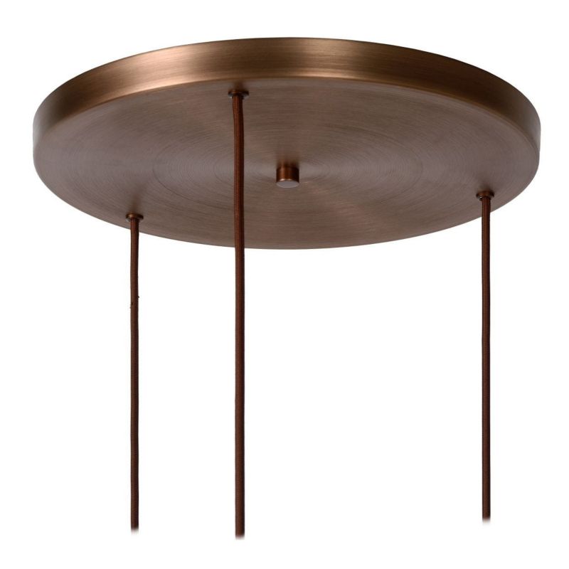 Żyrandol Lucide Toledo 0861 brązowo-przezroczysty szerokość 50 cm 3xE27 x 40W 1 szt.