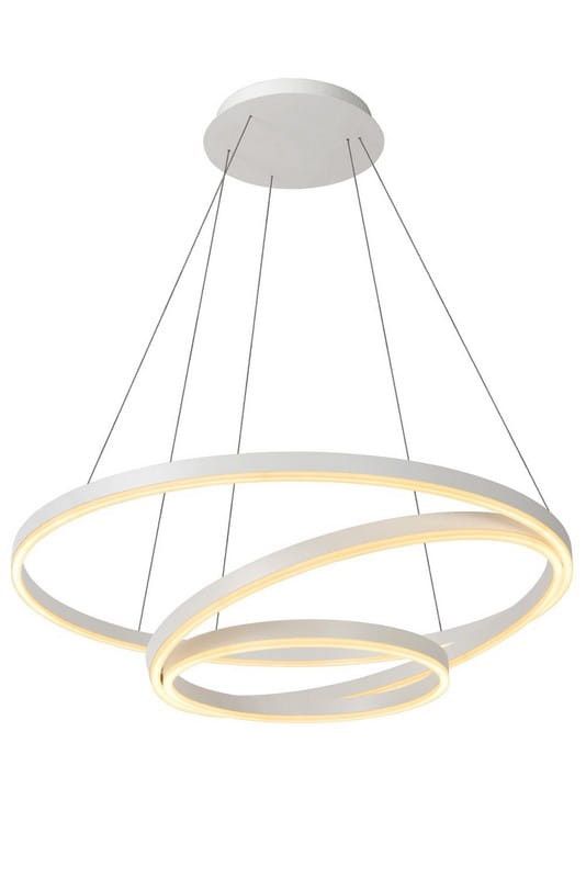 Żyrandol Lucide Triniti 0721 biały szerokość 80 cm wbudowany LED 136W 1 szt.