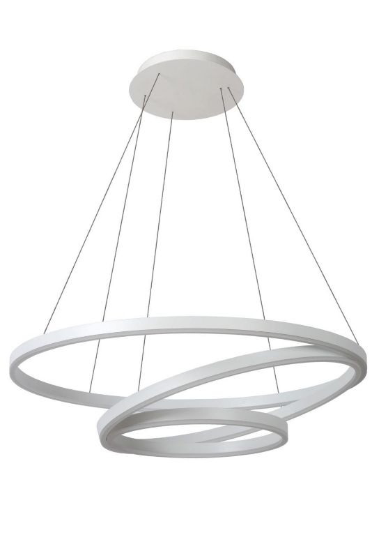 Żyrandol Lucide Triniti 0721 biały szerokość 80 cm wbudowany LED 136W 1 szt.