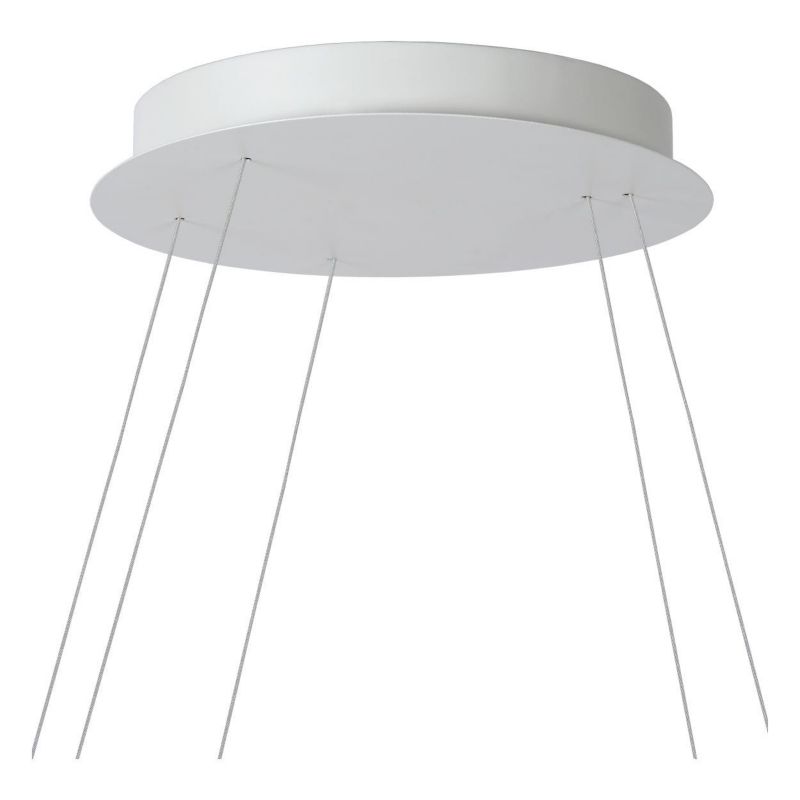 Żyrandol Lucide Triniti 0721 biały szerokość 80 cm wbudowany LED 136W 1 szt.