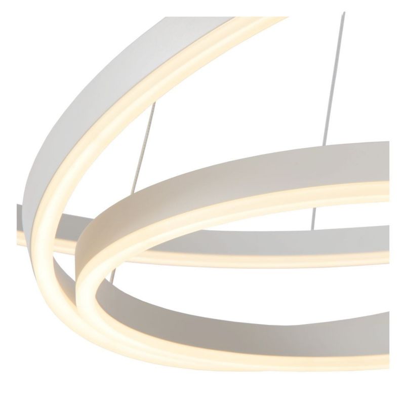 Żyrandol Lucide Triniti 0721 biały szerokość 80 cm wbudowany LED 136W 1 szt.