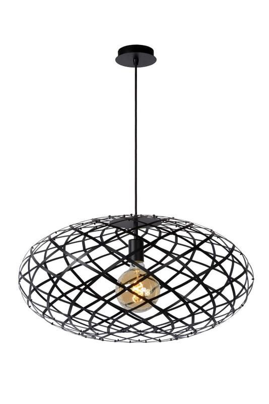 Żyrandol Lucide Wolfram 1019 czarny szerokość 65 cm 1xE27 x 60W 1 szt.