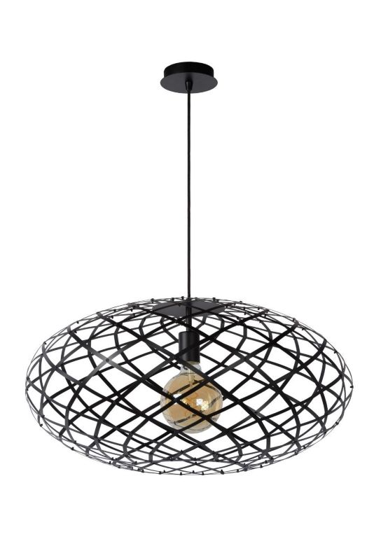 Żyrandol Lucide Wolfram 1019 czarny szerokość 65 cm 1xE27 x 60W 1 szt.