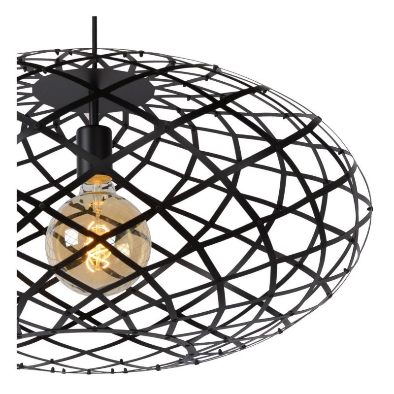 Żyrandol Lucide Wolfram 1019 czarny szerokość 65 cm 1xE27 x 60W 1 szt.
