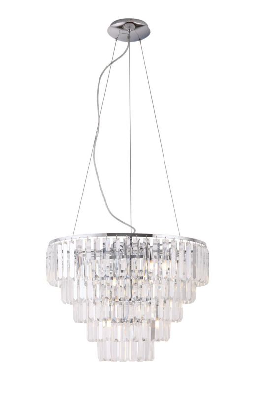 Żyrandol Maxlight Monacop chromowany szkło kryształowe 15 x G9 x 10W IP20 wym: 150 x 60 x 60 cm - 1 szt.