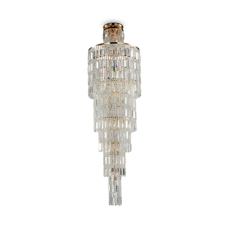 Żyrandol Maytoni Niagara 7174 mosiężno-złoty kryształowy 16xE14 x 60W 1 szt.