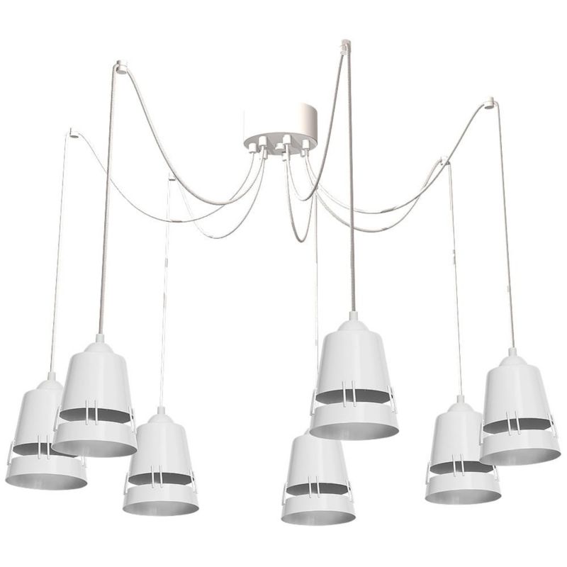 Żyrandol Milagro Apollo 5464 biały szerokość 100 cm 7xE27 x 60W 1 szt.