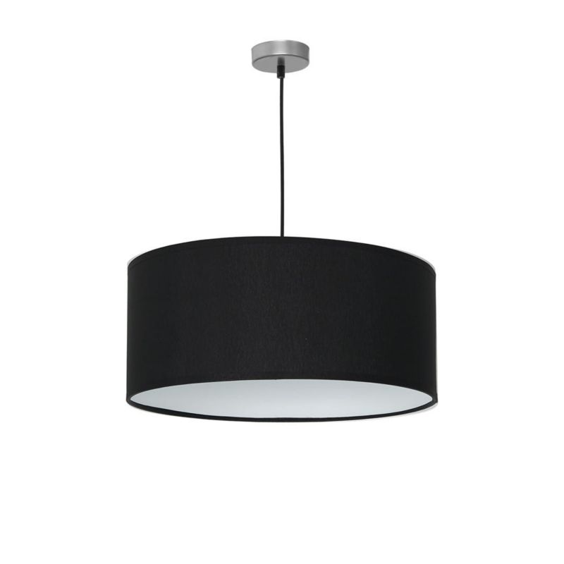 Żyrandol Milagro Casino 3802 czarno-biały-chromowany szerokość 50 cm 1xE27 x 60W 1 szt.
