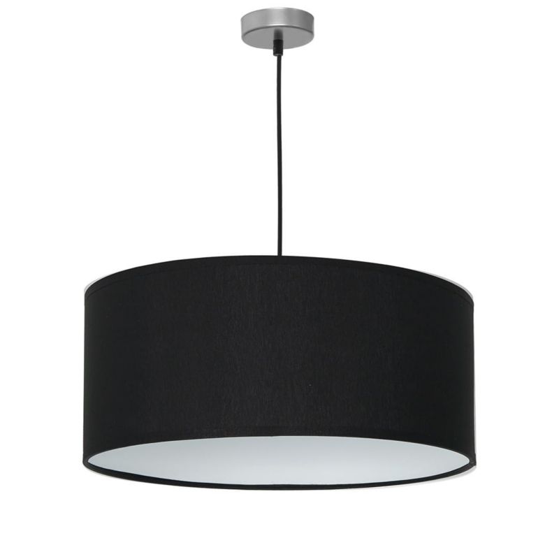 Żyrandol Milagro Casino 3802 czarno-biały-chromowany szerokość 50 cm 1xE27 x 60W 1 szt.